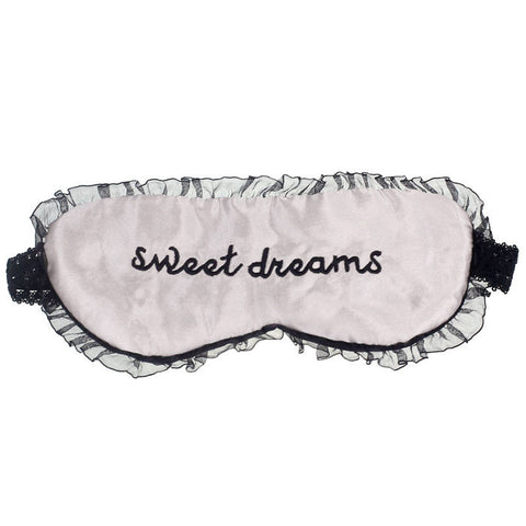 New Cute Lace Sleeping Eye Mask Blindfold Shade Sleep Aid Satin